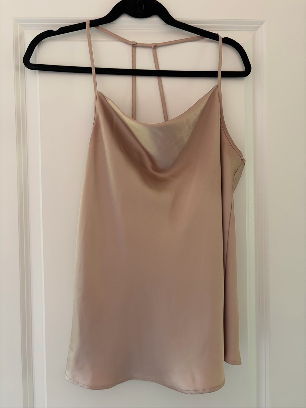 Pleione Satin Cowl Neck Camisole - Nude Blush